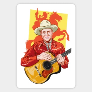 Gene Autrey - An illustration by Paul Cemmick Magnet